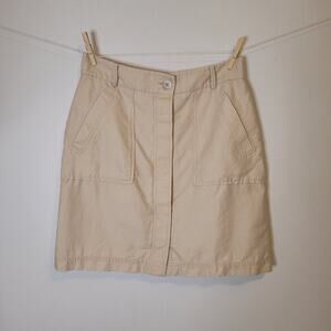 Ann Taylor Utility Mini Skirt Tan - 10